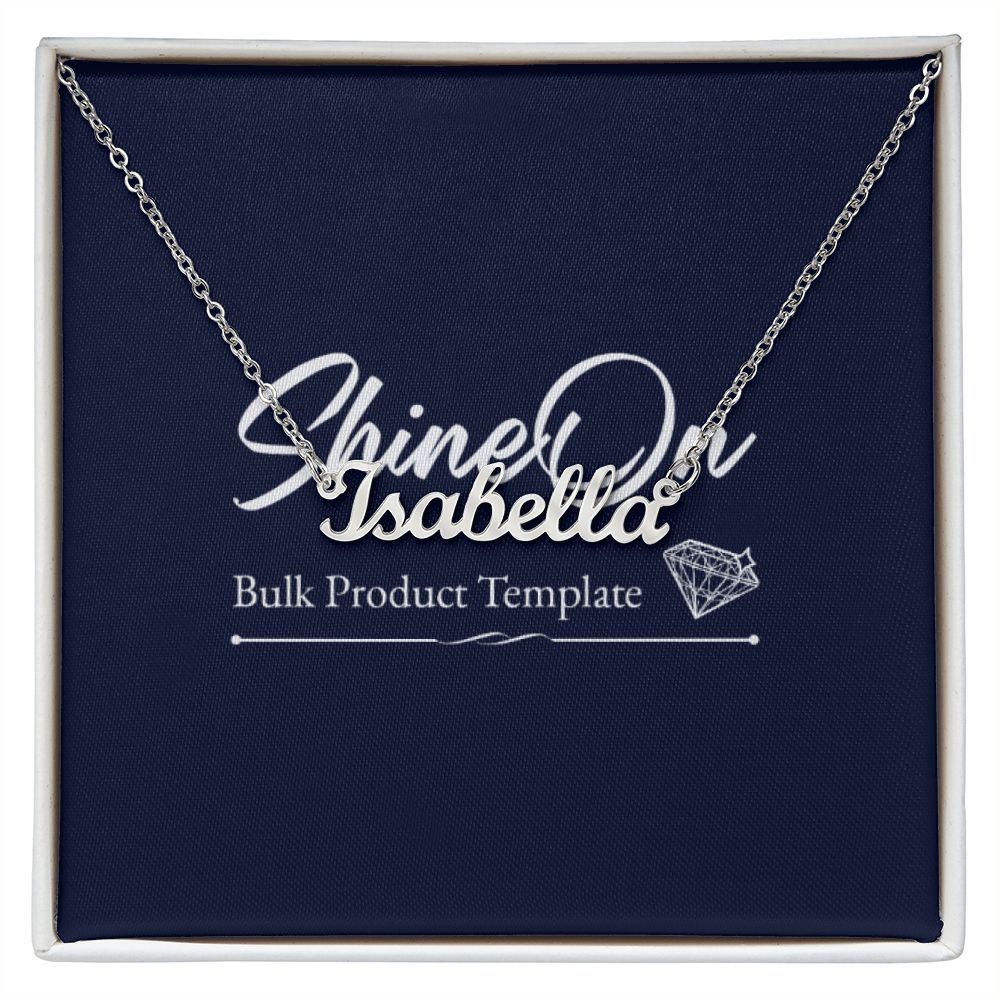 Thick Name Necklace Template