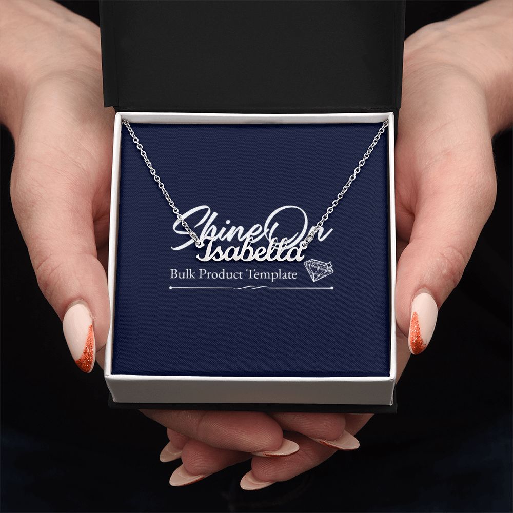 Thick Name Necklace Template