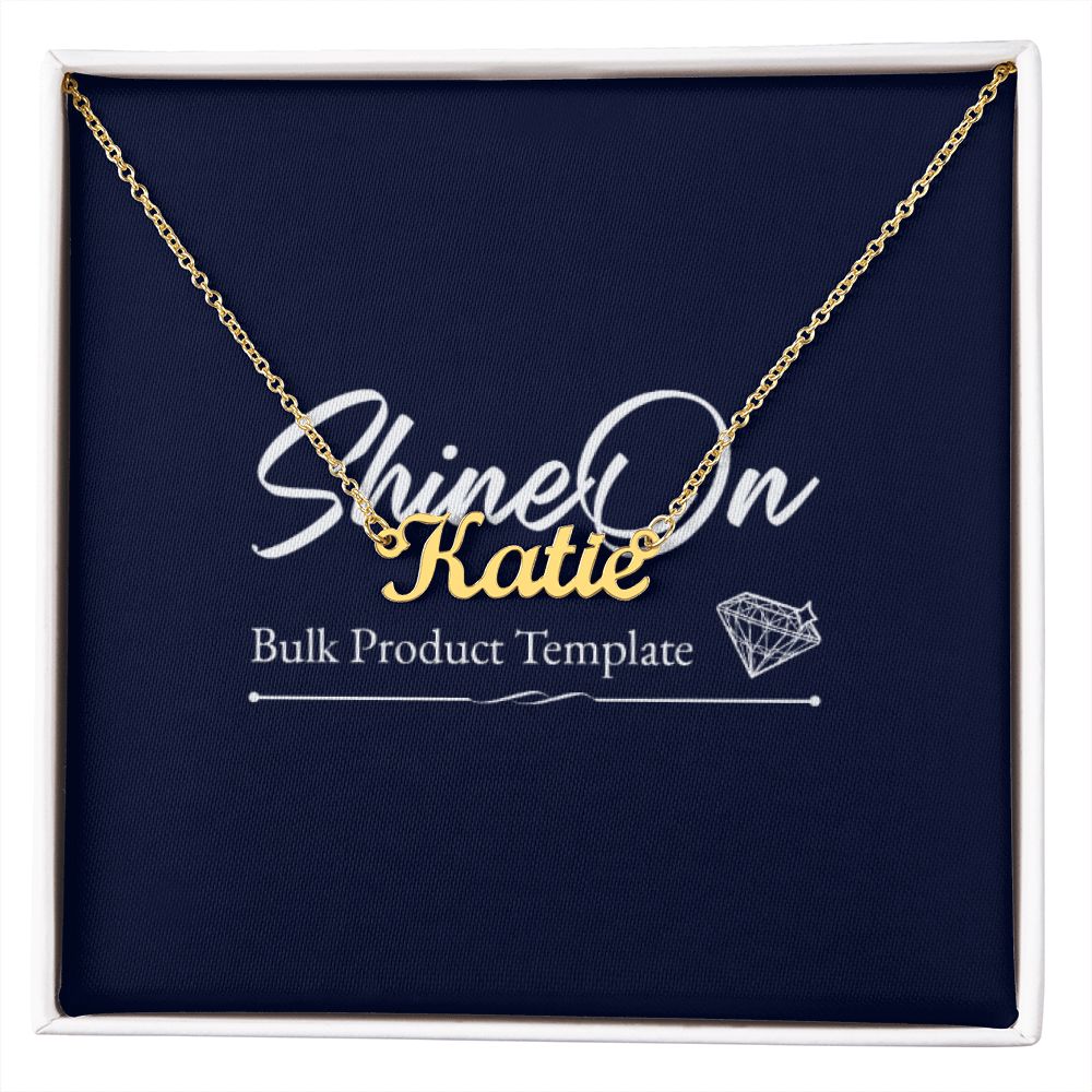 Thick Name Necklace Template