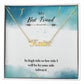 Best Friend Name Necklace With Gift Box and Message Card