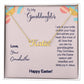 To My Granddaughter Name Necklace With Gift Box and Message Card for Easter