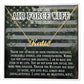 Air Force Wife Name Necklace With Gift Box and Message Card