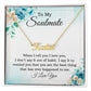 To My Soulmate Name Necklace With Gift Box and Message Card