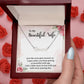 Beautiful Wife Personalized Necklace With Gift Box and Message Card