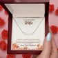 To My Beautiful Wife Name Necklace With Gift Box and Message Card