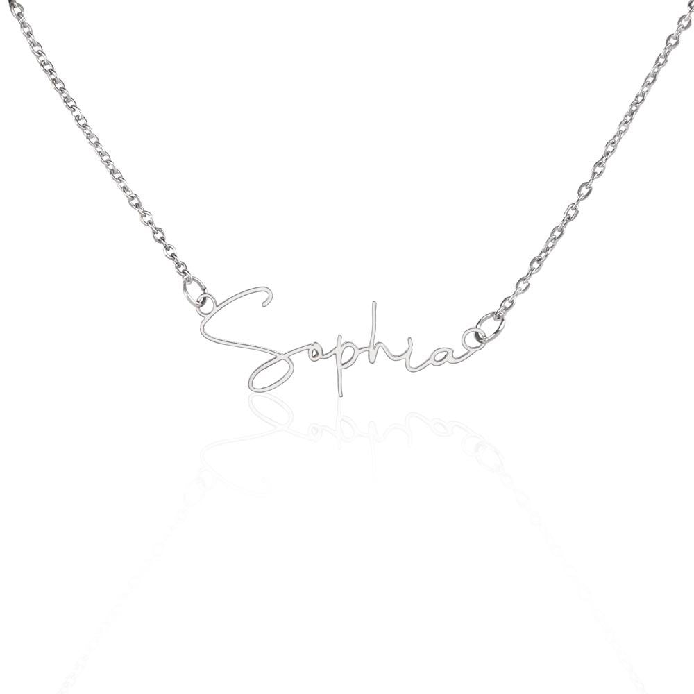 Minimalist Name Necklace for Her