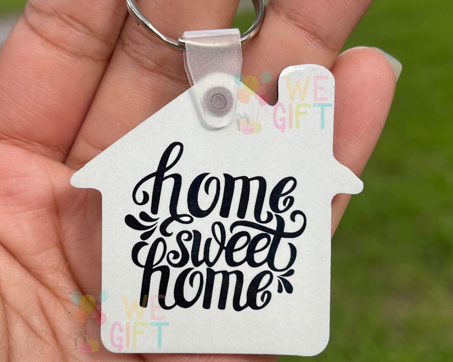 House Shaped Keychain | Realtor Closing Gift | Business Card Keychain | New Home Gift | Waterproof Keychain